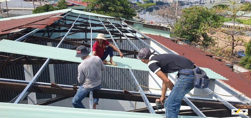 báo giá sửa chữa mái tôn